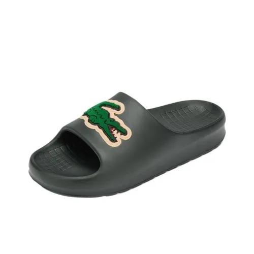 LACOSTE SERVE SLIDE 2,0 Слипоны Темно-зеленый Мужской