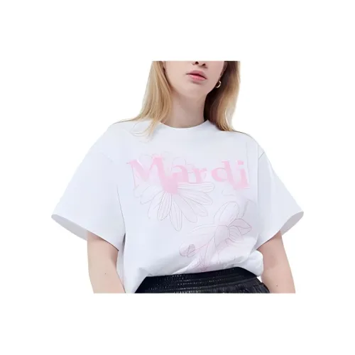MARDI MERCREDI Белая Женская Футболка