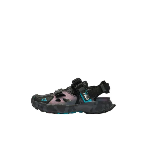 FILA KIDS Сезон FSW Противоскользящий и Дышащий Низкий Топ Детские Сандалии Черные Подростки