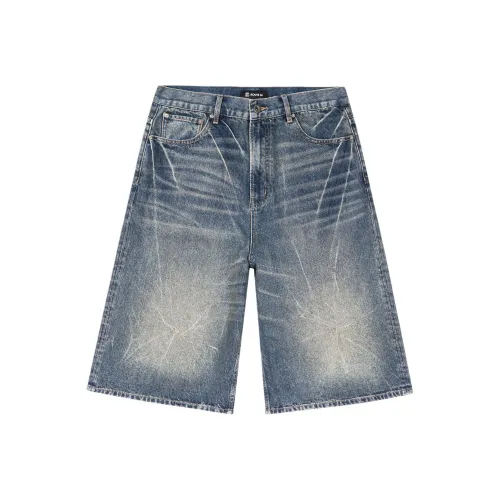 66 ROUTE 66 Джинсовые шорты Унисекс Винтажный синий