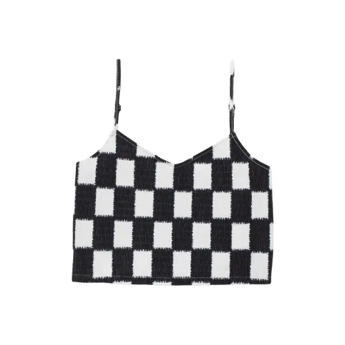 Vans Benton Checker Cami Топ Топ на бретелях Женский Черный