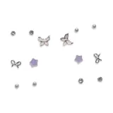 Серьги "Бабочка на одну неделю" Комплекты одежды - Розовый