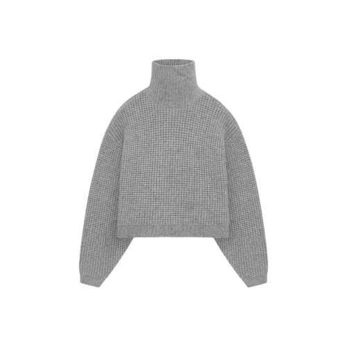 Fear of God Essentials Овсяный серый/Темный Вереск Женские Трикотаж