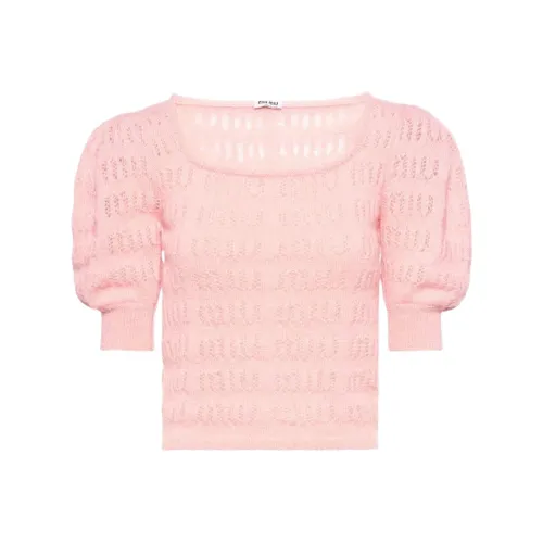 MIU MIU SS22 Трикотаж Женский Розовый