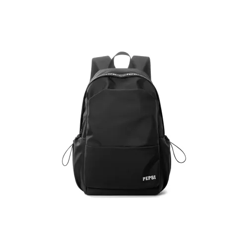 Pepsi Ткань Рюкзак Ноутбук Рюкзак Унисекс Черный Белый