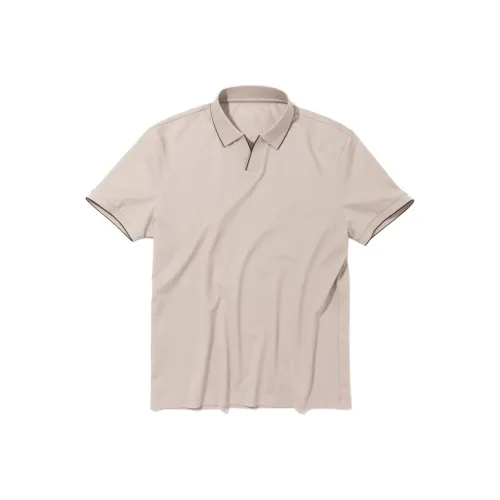 Mr.Bu Поло Мужское Элегантное Абрикос Бежевый