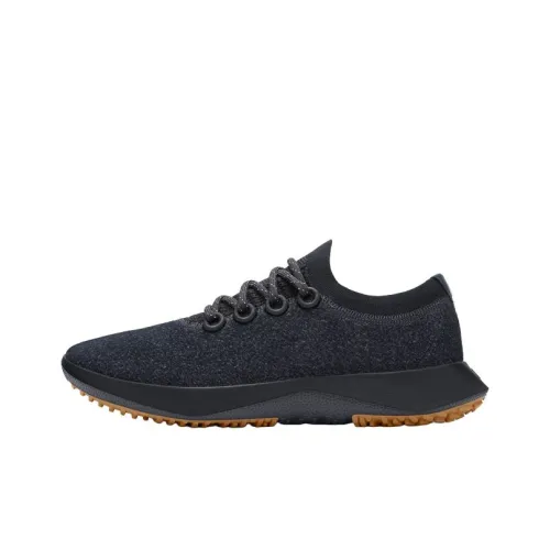 Allbirds Wool Dasher Беговые кроссовки Низкий топ Натуральный черный Хаки Подкладочная ткань Женские
