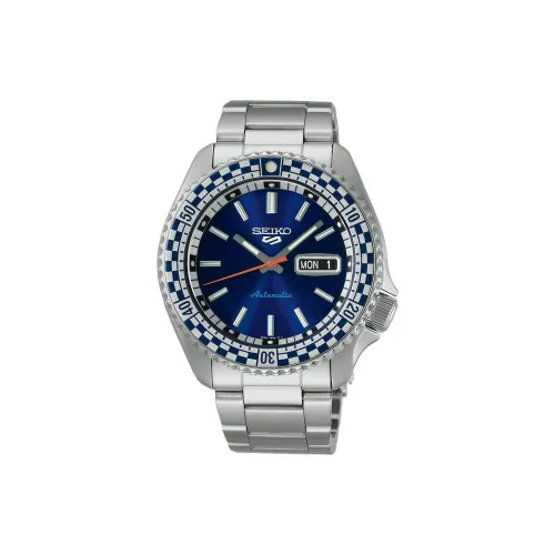 SEIKO Автоматический Механический Movement Унисекс Часы 42,5 мм Синие