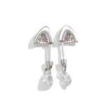 Серьги-кольца Hao Ying Ling Xin (Розовый Белый)