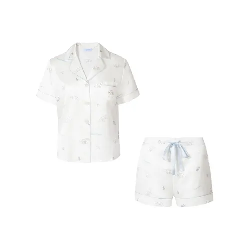 SILKY MIRACLE Пижамный комплект Женский Белый Cinnamoroll Короткий комплект