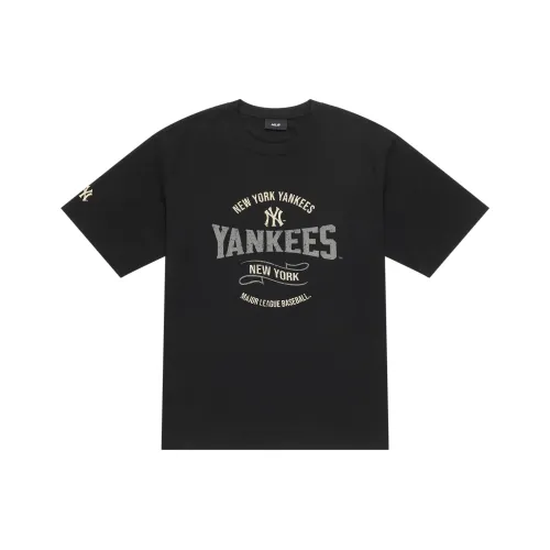 MLB Preppy Style Collection New York Yankees SS25 T-Shirt Унисекс Черный