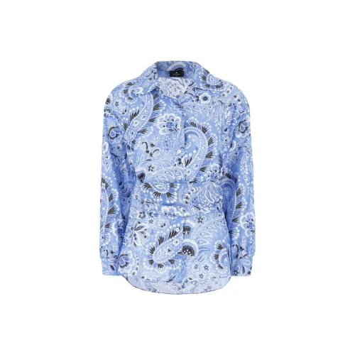 ETRO Синие Женские Рубашки