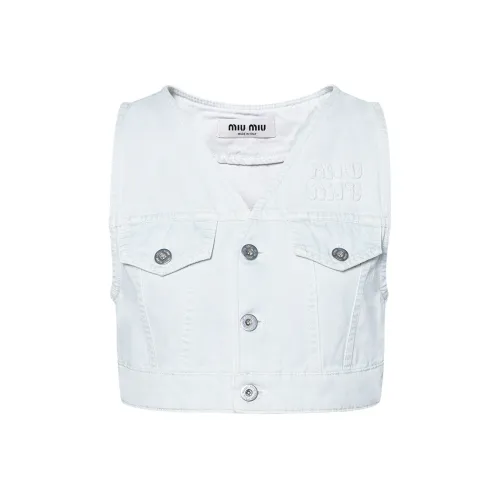 MIU MIU SS23 T-Shirt Женская Синяя