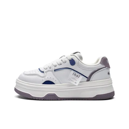 Кроссовки для скейтбординга KAPPA Low Top Classic Белый/Onion Фиолетовый Женские