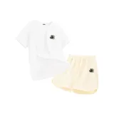 White (Smart Кошка Логотип на груди) + Light Beige (Smart Кошка Логотип на штанах)