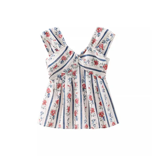 POPO.INFO Рубашка Женская Розовая Маленький Цветок