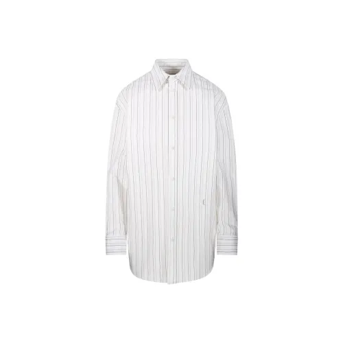 SAINT LAURENT Рубашка Женская Белая