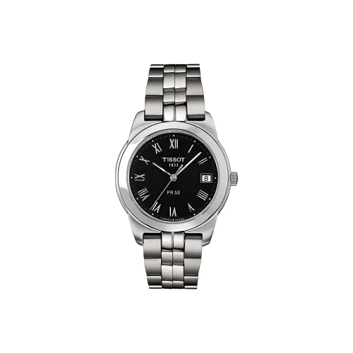 Tissot Quartz Movement Женские часы 38 мм Черные