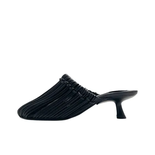 ALOHAS Домашние тапочки Женские Черные