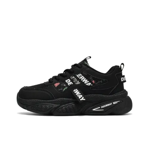 DEERWAY Низкий Топ Casual Мужской Черный