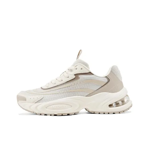 Skechers Street Амортизация Износостойкие Низкие Кроссовки с Толстой Подошвой Женские Бежевые