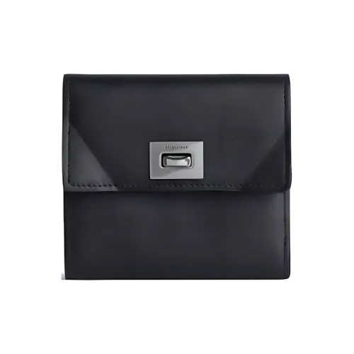 Balenciaga Smooth Calfskin Wallet Mini Men's Black