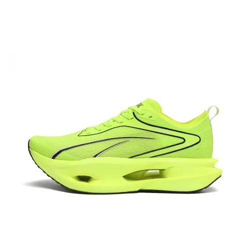 ZASK Беговые кроссовки Низкий Топ Flying Электрический Неон Зеленый Унисекс