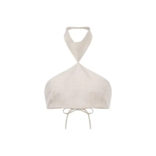 PHILOSOPHY DI LORENZO SERAFINI SS24 Без бретелей Топ Женские Айвори