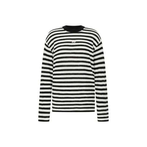 MOCO T Рубашка Женская Черно-Белые Полосы