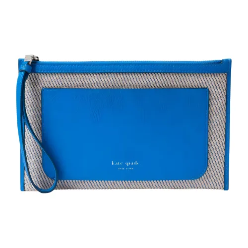 Kate Spade Холст Запястье Сумка Клатч Женский Синий