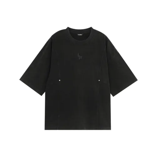 LUJIAMEN Черная унисекс футболка