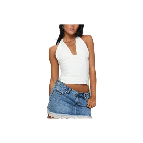 PRINCESS POLLY CORALINA Топ Топ на бретелях Женский Белый Белый