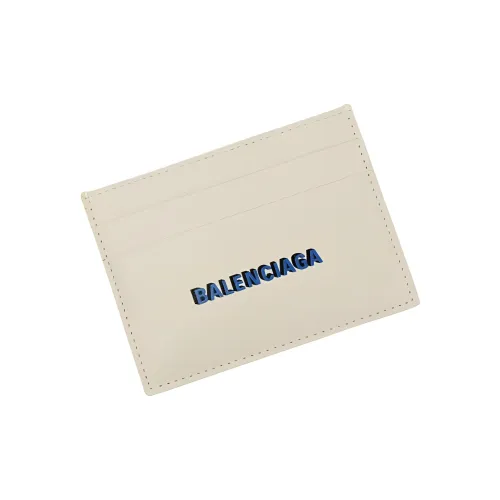 Balenciaga Кожаный держатель для карт и кошелек Мужской Белый