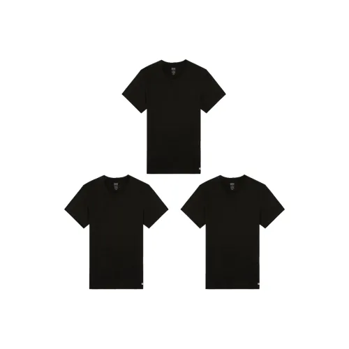 DIESEL Undershirt Мужской 3 упаковки Черный