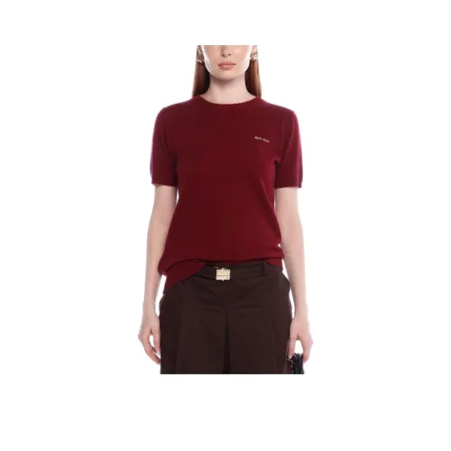 MIU MIU Red Женские Т-рубашки