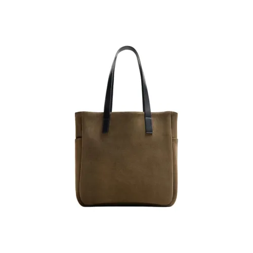 ZARA Замша Тоут Сумка Сумка для покупок Сумка на плечо Мужская Зеленая