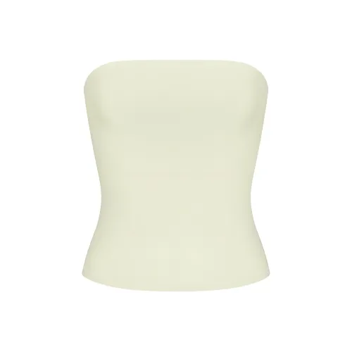 SKIMS Хлопок Джерси TUBE Топ Без бретелей Топ Женские Фисташковый Pistachios