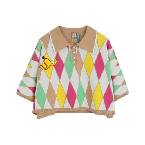 LALABOBO Поло Женское Кофейного цвета