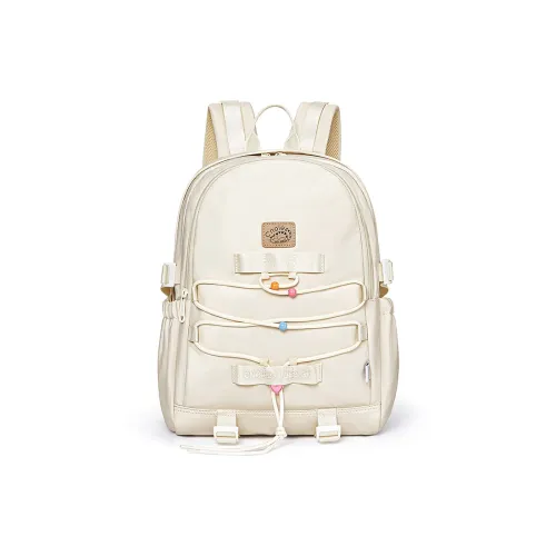 CNOLES Ткань Рюкзак Стандартный Женский Кремовый Белый GAN YU Зеленый