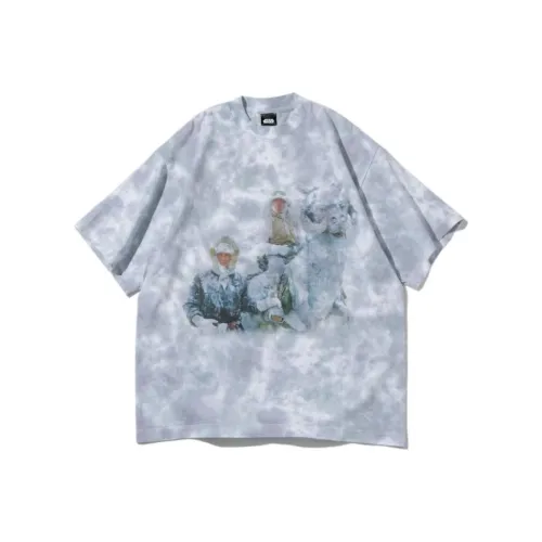 FREAK'S STORE Звездные Войны Co Брендированная Серия Серебристо-серая Унисекс Футболка