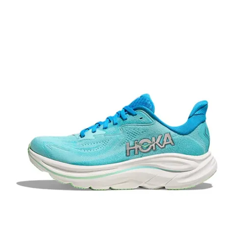 HOKA ONE ONE CLIFTON 10 Противоскользящий Устойчивый к истиранию Низкий Топ Повседневные Беговые кроссовки Женские Синий