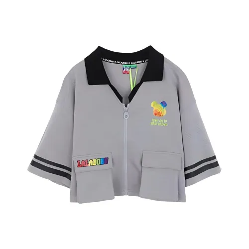 LALABOBO Поло Женское Серое