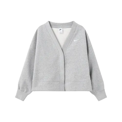 NIKE Серый Женские Трикотаж