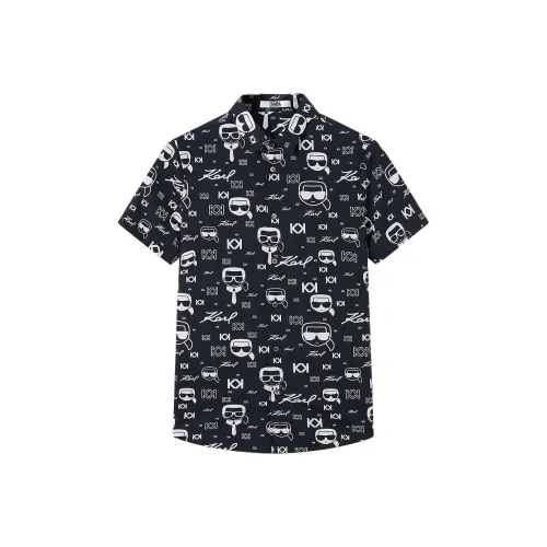 Karl Lagerfeld Рубашка Мужская Черная