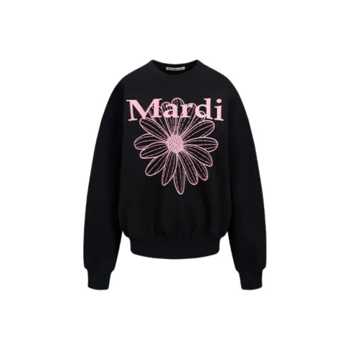 MARDI MERCREDI Толстовка Женская Ромб Черный Розовая Герань