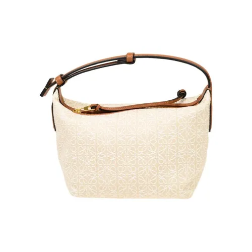 LOEWE Cubi Холст Одно Плечо Сумка Женская Айвори