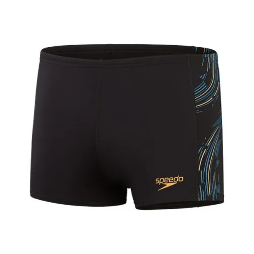 Speedo Tantan Квадрат Tech Панель Плавательные шорты Мужские Черные