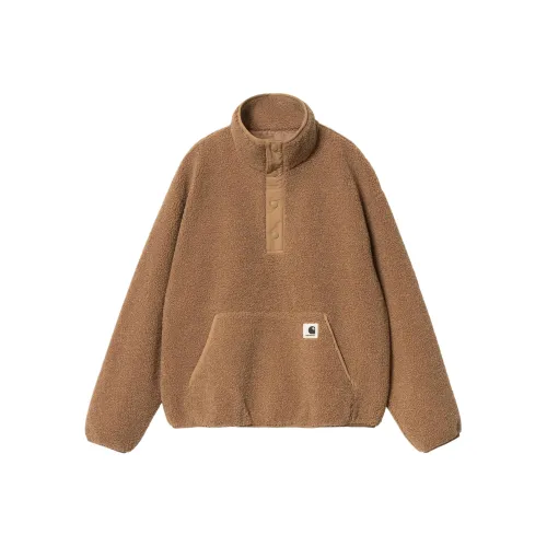 Carhartt WIP FW24 W' Elliot High Neck Liner Sweatshirt Women's Brown