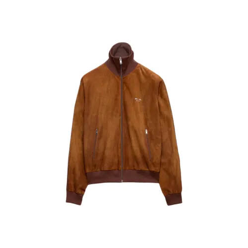 PRADA FW25 Куртки и Пальто Мужской Коньяк