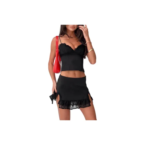 PRINCESS POLLY FERRAN CORSET Топ Топ на бретелях Женские Черный